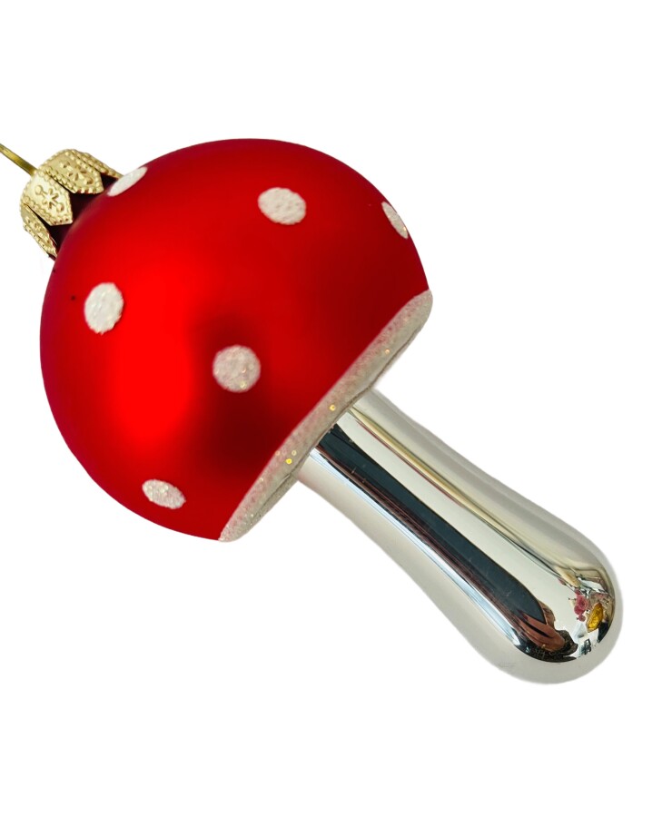 Weihnachtskugel Fliegenpilz 12cm